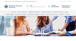 Desktop Screenshot of abogadoherenciasbarcelona.com