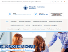 Tablet Screenshot of abogadoherenciasbarcelona.com